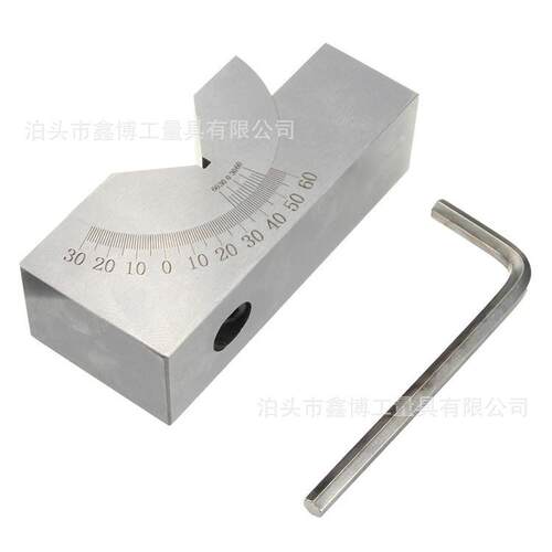 100x30x50角度垫块AP46磨床V型垫铁3-60度量角器KP30可调式角度规 - 图2