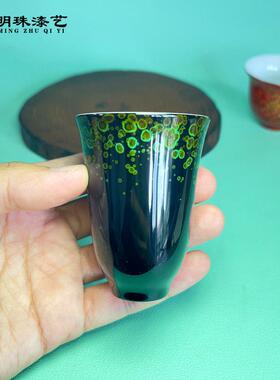 明珠漆艺 大漆瓷胎杯 免烤漆 素胚瓷器公道杯盖碗茶杯直接使用