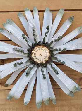 跨境爆款铁艺花朵壁饰植物户外花园室内装饰品园林饰品铁艺工艺品