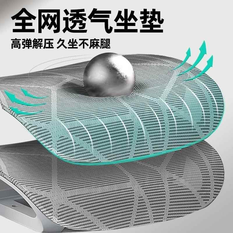 精一家居工厂人体工学椅子久坐电脑椅办公椅舒适镂空人体工学椅 - 图2