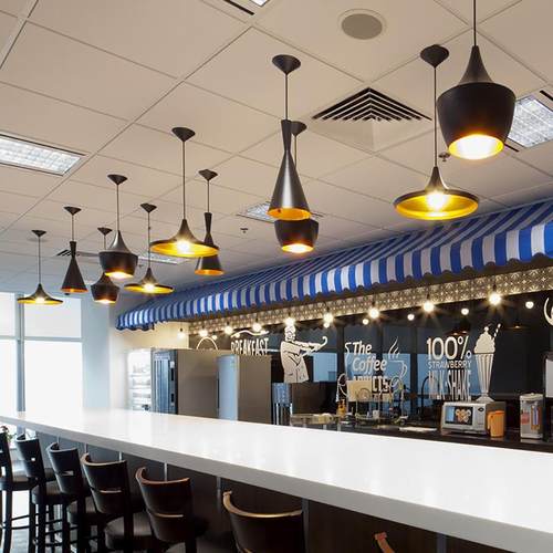 简约创意乐器吊灯三头北欧复古艺术咖啡厅吧台灯西餐厅单头小吊灯 - 图1