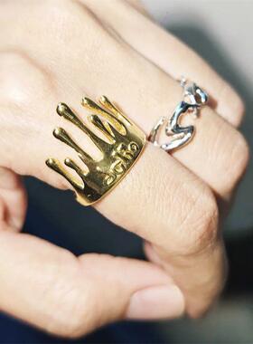 蔡依林uglybeauty专辑复刻版皇冠戒指应援周边小众高级感指环礼物