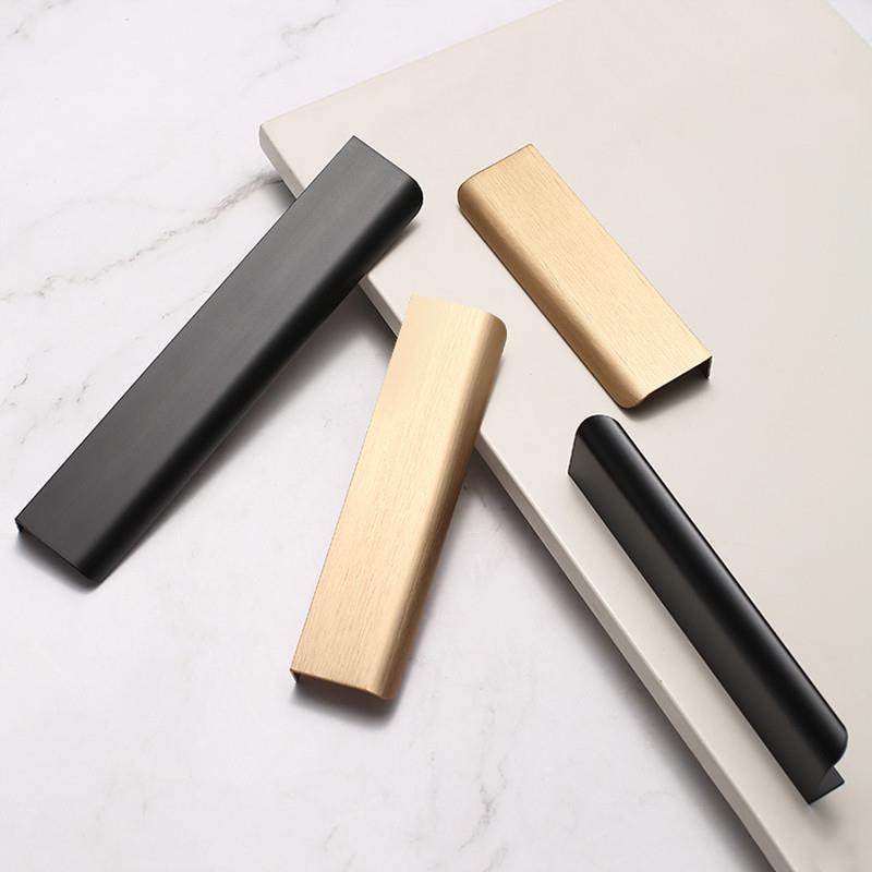 衣柜隐形拉手黑色现代简约橱柜门一门到顶免打孔嵌入式1米长把手,淘宝优惠券,粉丝福利购,淘宝优惠卷