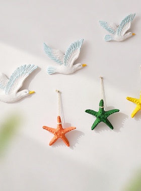 地中海和平鸽背景墙仿真装饰摆件