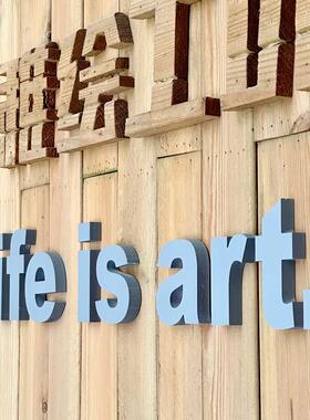 3d立体字门头压克力定制字体墙贴美甲服装店内氛围布置墙面装饰