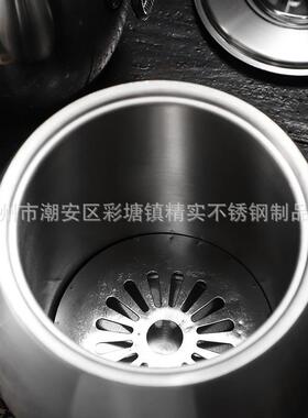 手提冰桶双层不锈钢冰粒桶保温冰块桶酒吧KTV冰镇啤酒香槟带盖