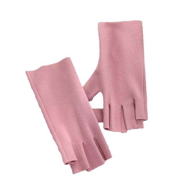 冬季德绒保暖女士学生加绒写字露指半指手套加厚护手腕男防寒冬天,淘宝优惠券,粉丝福利购,淘宝优惠卷