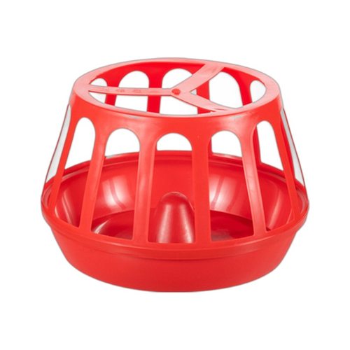 喂鸡食槽打不翻鸡食槽料槽新款喂鸡神器喂食器家用鸡料槽圆 形食 - 图3