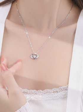 星河之心S925银项链小众设计锁骨链轻奢七夕礼物送女朋友不掉色