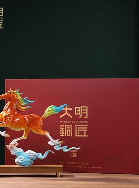 明匠马踏飞燕马摆件MTFX-061客厅商办公室领大导装饰公司铜开业务