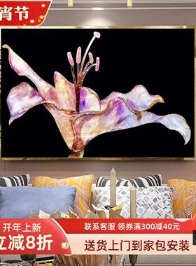 网红掐丝珐瑯彩装饰画卧厅背景墙饭厅轻奢简约现代挂画室客镶钻手