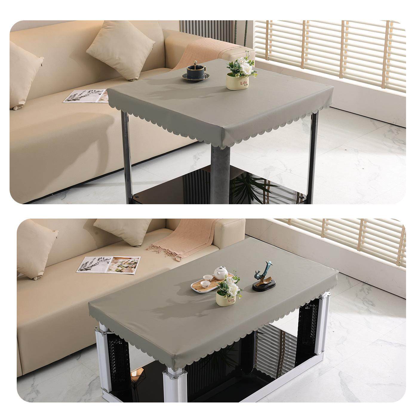 桌布防水防油防烫免洗皮革餐桌垫四方烤火桌防水皮罩套简约耐高温,淘宝优惠券,粉丝福利购,淘宝优惠卷