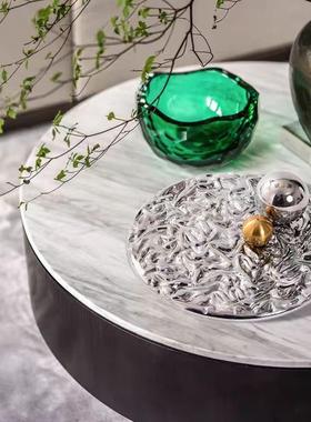 样板房装饰品玻璃圆形装饰摆件