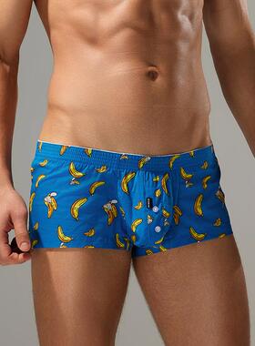 Men's printed men's underwear home shorts men's sleeping