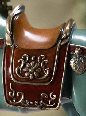 正品朱秉韵仁铜庄之灵马客厅装饰饰品家品居饰品书桌饰办公饰品