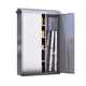 304 outdoor slanted stainless steel storage cabinet rainproof garden courtyard balcony with lock tool storage cabinet thickened