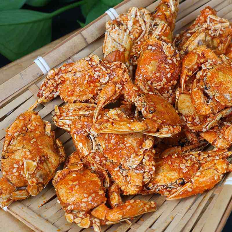 香辣小螃蟹小海蟹海鲜即食海味零食品儿时香脆小蟹干山东特产小吃,淘宝优惠券,粉丝福利购,淘宝优惠卷