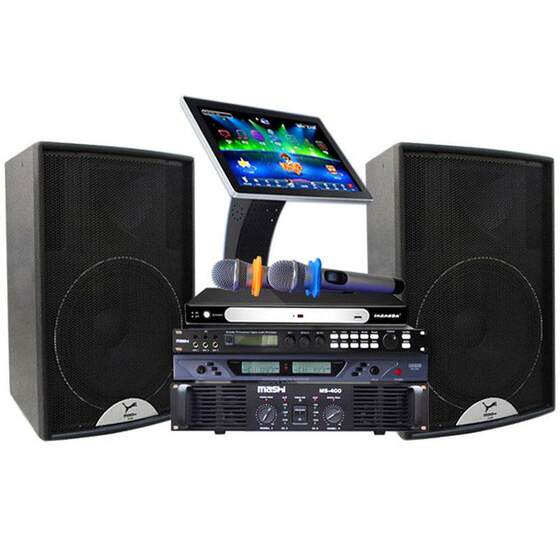 玛仕MS-12套装家庭ktv音响音王点歌机音箱酒吧设备客厅家用低音炮