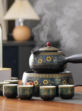 电陶炉陶壶煮茶炉围炉煮茶器粗陶烧水壶家用电热茶炉茶具泡茶炉