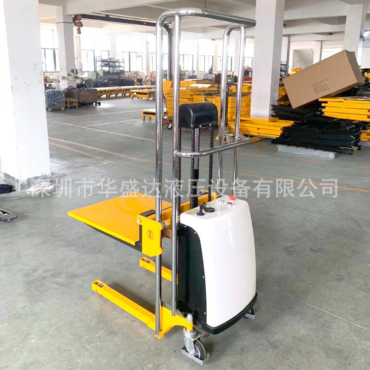 400kg轻型电动堆高车不锈钢迷你型升降车手推升高车小型电动叉车 - 图3