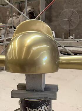 状元帽雕塑小品玻璃纤维装饰墙饰立体定制门店室内摆件网红引流打