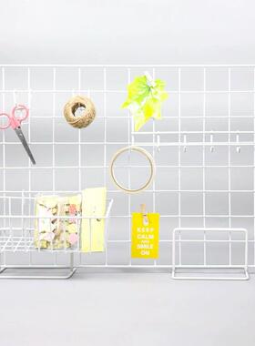 网格展示架支架幼儿园作品环创架摆摊照片桌面立架网片饰品铁丝网