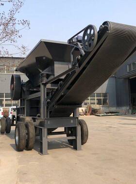 加大进料口石料建筑垃圾破碎机进料快不堵塞可反复添料鄂式粉碎机