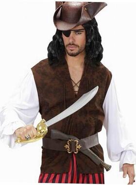 Pirate Tricorn Hat 加勒比海盗三角帽彷皮革海盗杰克船长帽