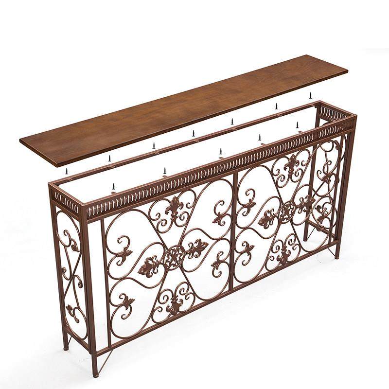 进门入户玄关长条墙边桌窄过道柜美式暖气片上方遮挡罩装饰置物架,淘宝优惠券,粉丝福利购,淘宝优惠卷