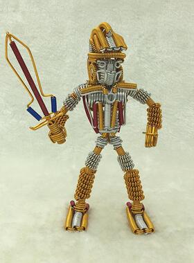 【小擎天柱】铝丝铝线手编机器人模型景区特色热卖地摊工艺品