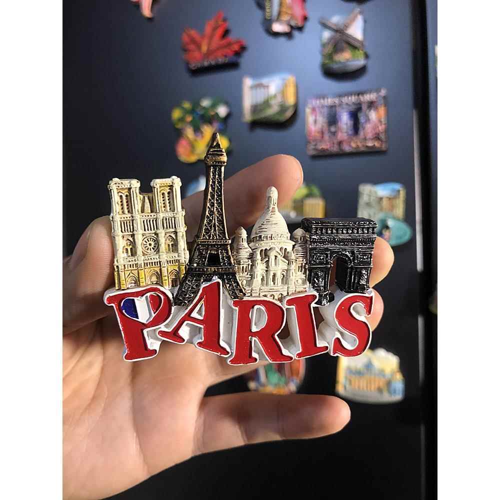 3D立体世界各国各地冰箱贴磁贴城市旅行欧洲国家旅游纪念品创意 - 图2