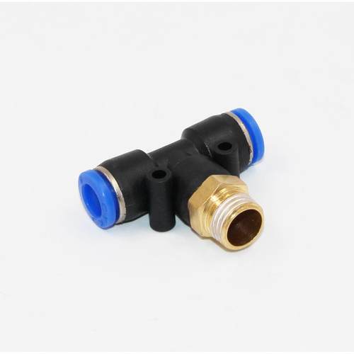 气动快速插接头PB4-M5/T型三通正螺纹6-01/PB8-02/PB10-03PB10-04 - 图1