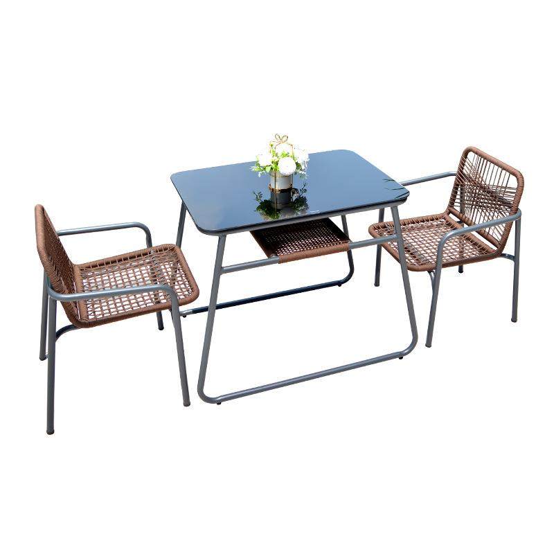 尔乔桌椅户外晒桌组合庭院阳台椅室防外藤编餐桌椅三件套花园防水,淘宝优惠券,粉丝福利购,淘宝优惠卷