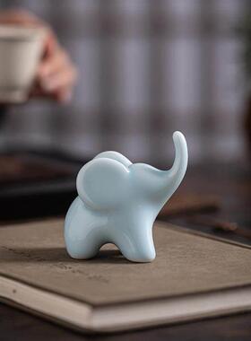 小象饰品，高端客厅门厅珠宝收纳架，小动物桌面装饰戒指收纳架