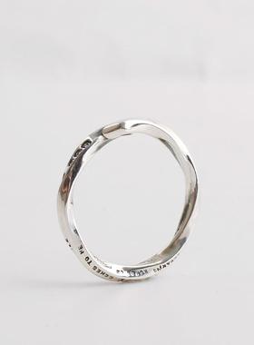 一休老银匠情侣Amp Japan披头士let it be信仰戒指男女925纯银