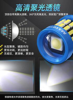 t10升级款12v汽车示宽灯超亮led透镜w5w牌照灯改装示廓灯插泡通用