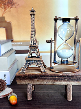 创意复古铁塔沙漏沙漏装饰摆件