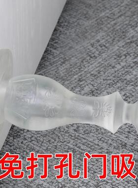 硅胶门吸免打孔新款大门防撞神器门后顶门抵门门塞门阻吸盘门挡