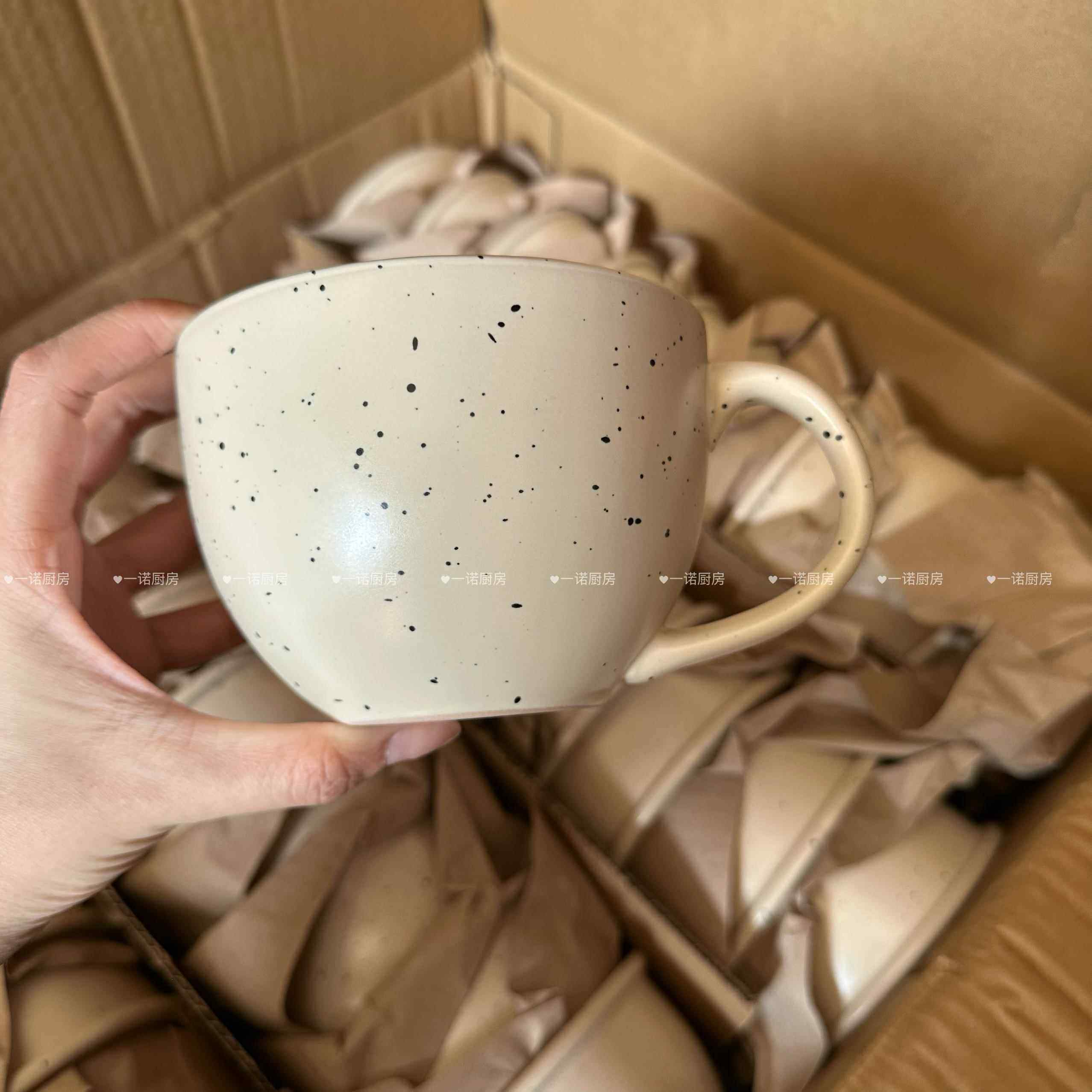 一诺厨房inn泼墨陶瓷碗酸奶碗早餐杯高颜值好看家用ins风沙拉碗,淘宝优惠券,粉丝福利购,淘宝优惠卷