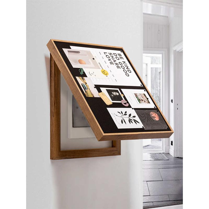 1VPR电表箱装饰画可翻盖免打孔遮挡软木板记事板留言板DIY自定义 - 图3