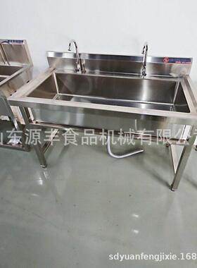 商用304不锈钢水槽双槽学校洗手池厨房食堂洗碗洗菜池