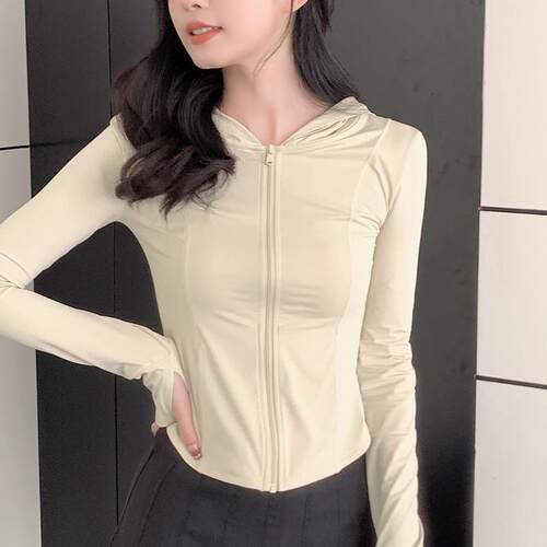 灰色冰丝防晒衣女款夏季V防晒服2026新款修身薄款外套上衣0325e - 图3