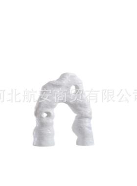 现代简约创意树脂几何拱形抽象摆件样板房售楼处桌面软装饰品