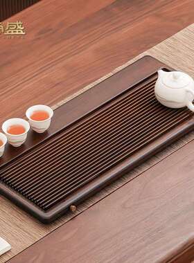 A5L茶盘托盘家用2026新款小型竹制沥水茶具茶海干泡小茶