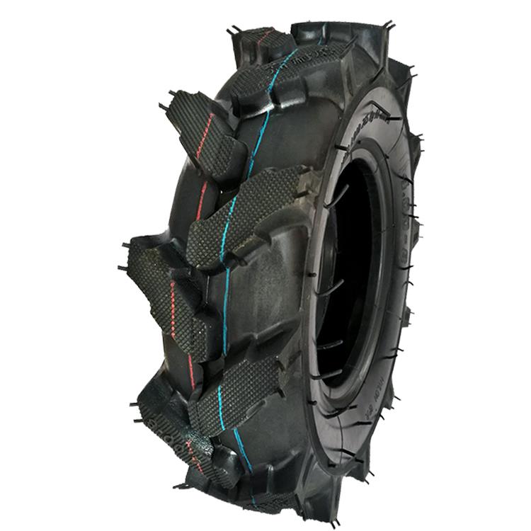 Thickened tires 4.00-8/3.50-6 are suitable for agricultural machinery accessories of micro-tillers and heavy-duty agricultural machinery with grip patterns.