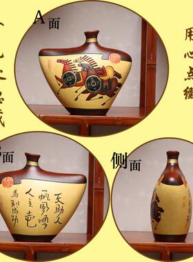 高档中式仿装古风陶瓷入户进玄新关隔断书门柜博古架办公室小摆件