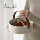 LamomeDeco light luxury storage basket home living room coffee table snack box creative desktop storage box decoration