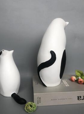 母子猫咪摆件客厅办公室电视柜家居树脂装饰春节乔迁礼品现代简约