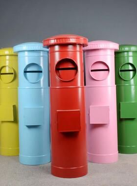 特信大号邮ys307政邮筒模复箱古邮箱铁艺摆件服装店酒型吧家居装