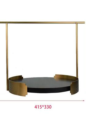 新中式创意铁艺金属托盘装饰架摆件样板房客厅电视柜酒柜软装饰品